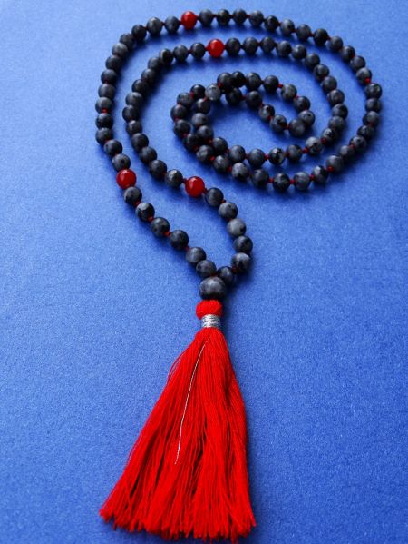 Larvikit i ahat, ogrlica - tradicionalni stil izrdade